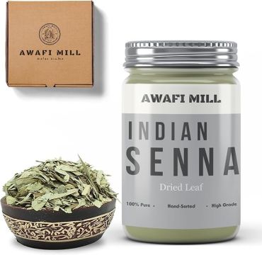 Awafi Mill Senna Leaves Cassia Angustifolia Bottle of 100g